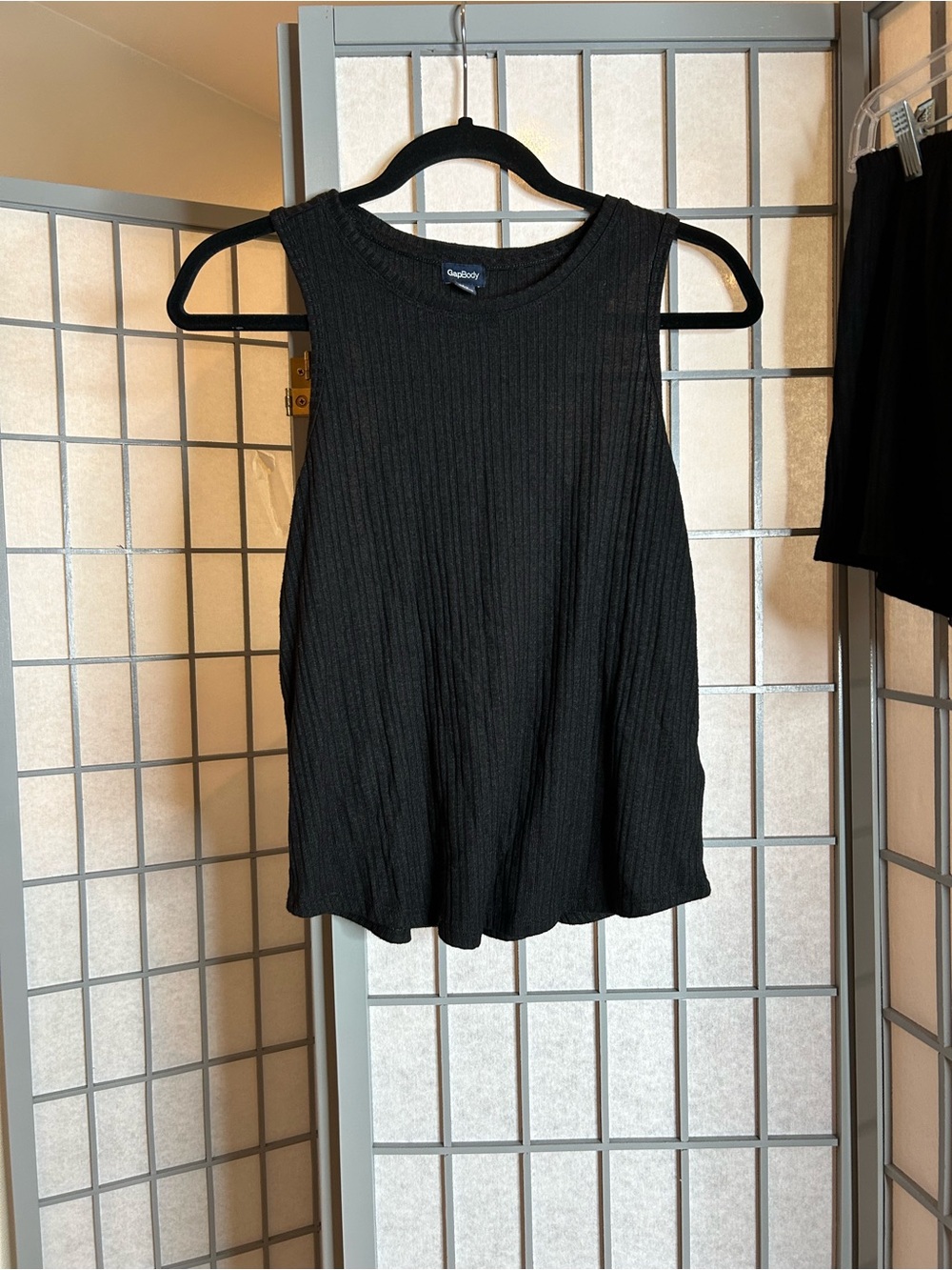 Gap Body Black Ribbed Tank & Shorts Pajama Set - Picture 2 of 7